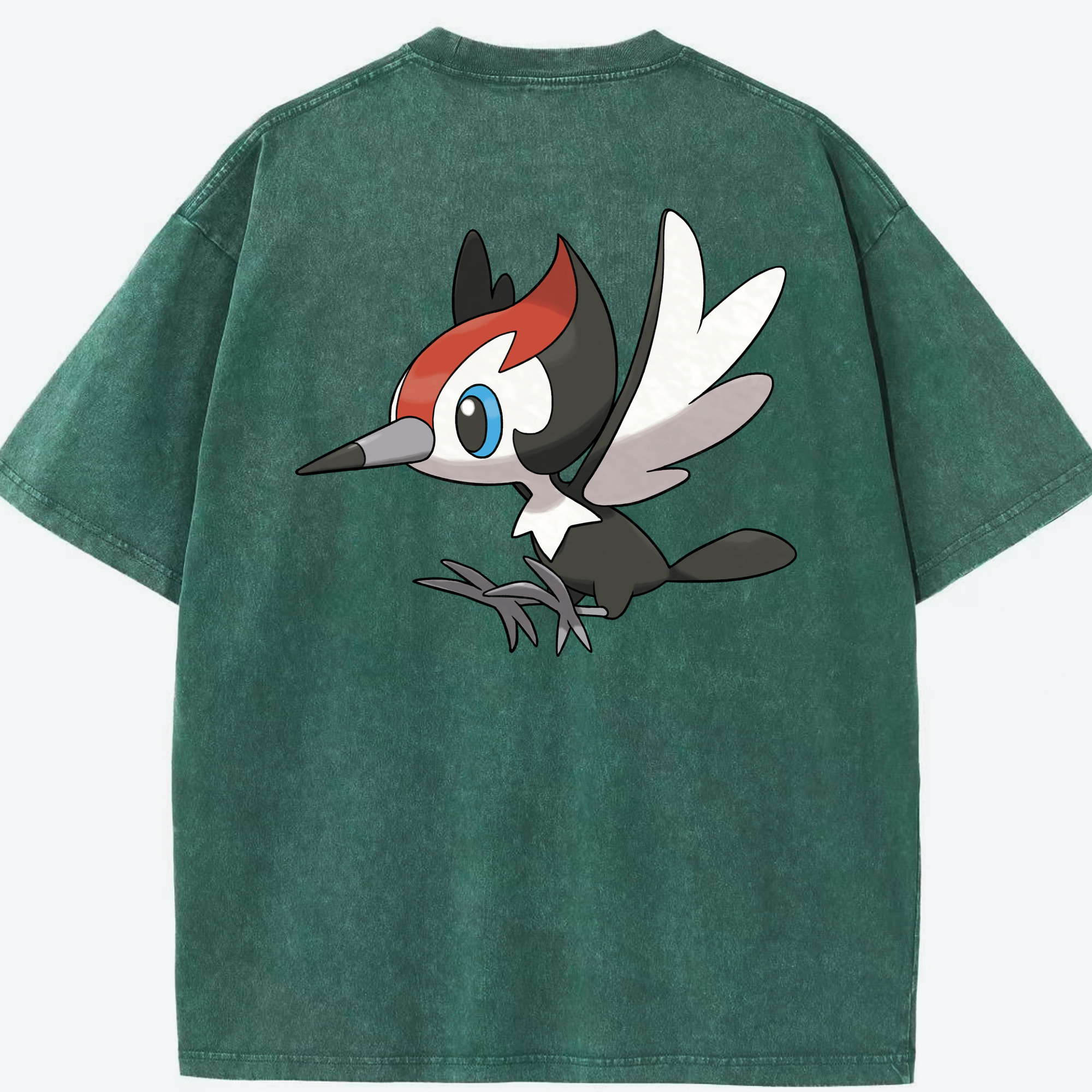 （画像用） ポケットモンスター Pokémon 綿100% ヴィンテージ風 半袖Tシャツ（背面プリント）